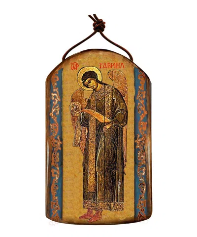 Designocracy Saint Gabriel Archangel Wooden Greek Christian Orthodox Icon Ornament In Brown