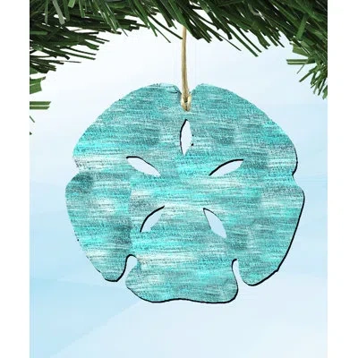 Designocracy Sand Dollar Hanging Figurine In Multicolor