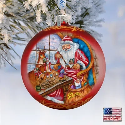 Designocracy Santa's Atelier Limited Holiday Shaped Ornament