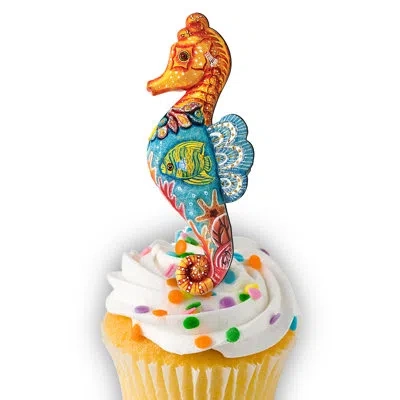 Designocracy Seahorse Cupcake Topper