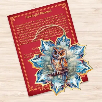 Designocracy Snowflake Wooden Ornaments By G. Debrekht In Multicolor