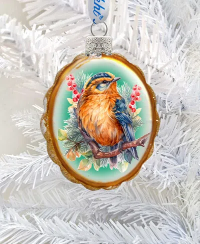 Designocracy Songbird Keepsake Holiday Mercury Glass Ornaments G. Debrekht In Multi Color