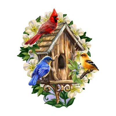 Designocracy Spring Awakens Holiday Door Decor By D. Gelsinger In Red