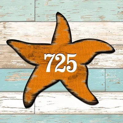 Designocracy Starfish 1-line Hanging Sign