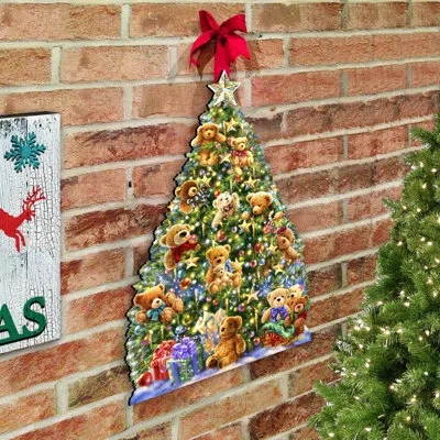Designocracy Teddy Bear Tree Wall And Door Hanger
