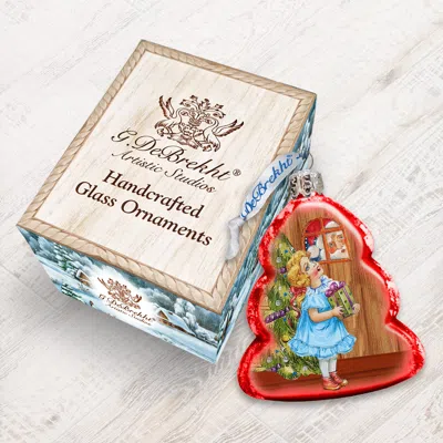 Designocracy Thank You Santa Glass Ornament In Neutral