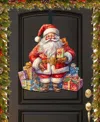 Designocracy The Joy Of Giving Christmas Wooden Door Decor Wall Decor G. Debrekht In Multi Color