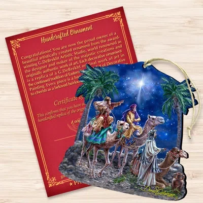 Designocracy The Magic Of Three Kings Wooden Holiday Shaped Ornament