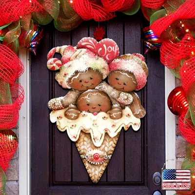 Designocracy The Sweetest Season Door Hanger By Jamie Mill-price In Brown