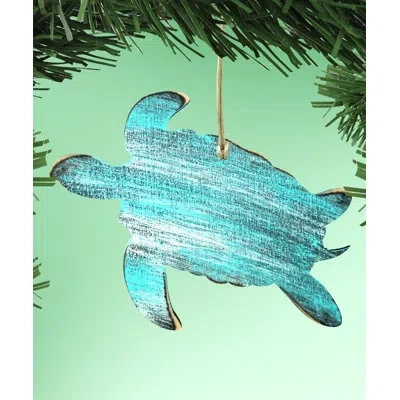 Designocracy Turtle Hanging Figurine In Multicolor