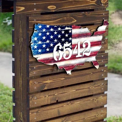 Designocracy Usa Flag Patriotic Wall Mount