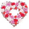 Designocracy Valentine Mart Wreath Wood Decor
