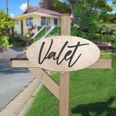 Designocracy Valet Sign In Light Brown,black
