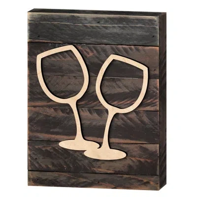 Designocracy Wine Glass Wall Décor In Black