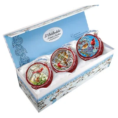 Designocracy Winter Birds Holiday Shaped Ornament