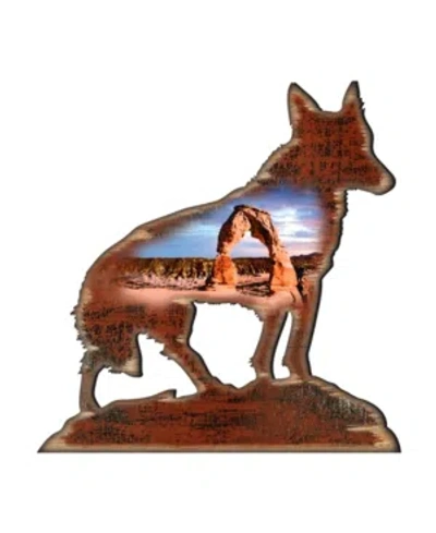 Designocracy Wooden Ornaments Set Of 2 In Multi