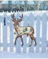 Designocracy Woodsy Deer Scenic Wooden Decor In Multi