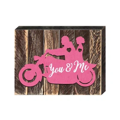 Designocracy You And Me Motorcycle Wall Décor