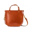 Designs By Elle Women's Brown Pauline Crossbody Leather Bag In Brown