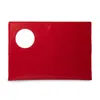 Designs By Elle Women's Red Circle Clutch Leather Bag - Brown In Red