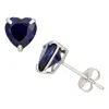 Designs By Gioelli 10k White Gold Gemstone Stud Earrings In Blue