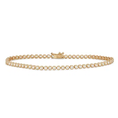 Designs By Gioelli 10k Yellow Gold Cubic Zirconia Bracelet