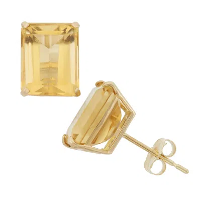 Designs By Gioelli 10k Yellow Gold Gemstone Stud Earrings