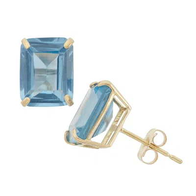 Designs By Gioelli 10k Yellow Gold Gemstone Stud Earrings