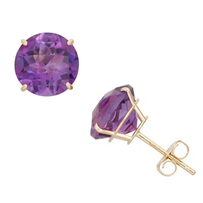 Designs By Gioelli 10k Yellow Gold Gemstone Stud Earrings