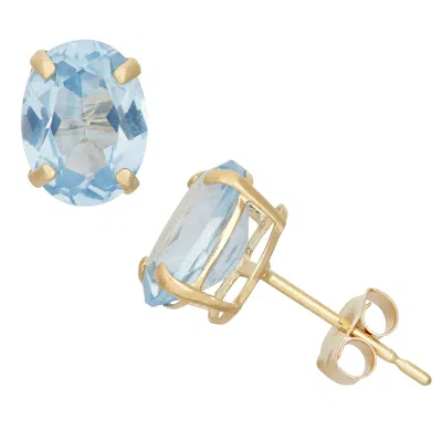 Designs By Gioelli 10k Yellow Gold Gemstone Stud Earrings