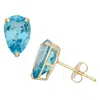 Designs By Gioelli 10k Yellow Gold Gemstone Stud Earrings In Gold