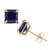 Designs By Gioelli 10k Yellow Gold Gemstone Stud Earrings In Blue