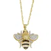 Designs By Gioelli 14k Gold Over Sterling Silver Cubic Zirconia Bee Necklace In Gold