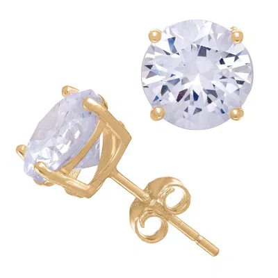 Designs By Gioelli 14k Gold Over Sterling Silver Cubic Zirconia Stud Earrings