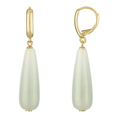 Designs By Gioelli 14k Gold Over Sterling Silver Green Aventura Drop Earrings