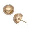 Designs By Gioelli 14k Yellow Gold Hammered Stud Earrings In Gold