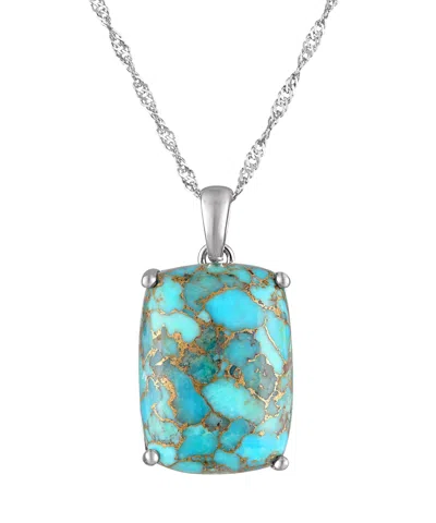 Designs By Gioelli Sterling Silver Blue Copper Turquoise Necklace