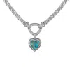 Designs By Gioelli Sterling Silver Blue Copper Turquoise Necklace In Blue