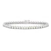 Designs By Gioelli Sterling Silver Created Opal Tennis Bracelet In Metallic