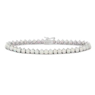 DESIGNS BY GIOELLI DESIGNS BY GIOELLI STERLING SILVER CREATED OPAL TENNIS BRACELET