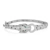 Designs By Gioelli Sterling Silver Cubic Zirconia Panther Bracelet In Silver