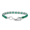 Designs By Gioelli Sterling Silver Cubic Zirconia Snake Bracelet In Multi