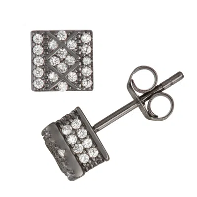 Designs By Gioelli Sterling Silver Cubic Zirconia Stud Earrings