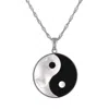 Designs By Gioelli Sterling Silver Mother Of Pearl, Black Onyx Necklace In Black