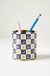 Designworks Ink Tin Pen Pot In Blue