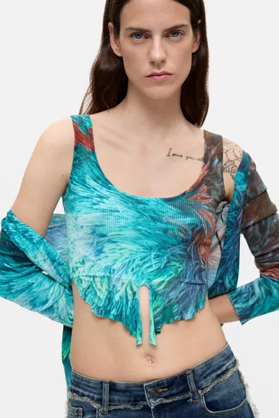 Desigual 2-in-1 Cardigan M. C. Lacroix In Blue