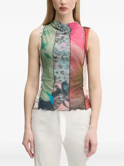 Desigual Abstact-print Top In Multi