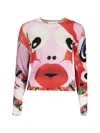 Desigual Abstract-pattern Sweater In Multi