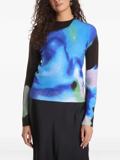 Desigual Abstract-print Sweater In Multi