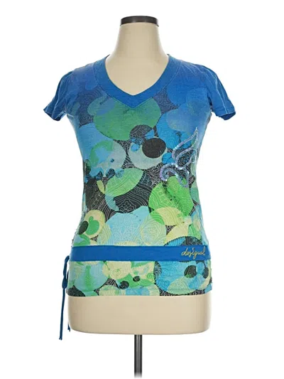 Pre-owned Desigual Active T-shirt In Blue